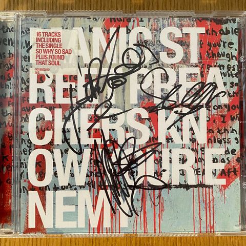 AUTOGRAFER : MANIC STREET PREACHERS (Se beskrivelsen)