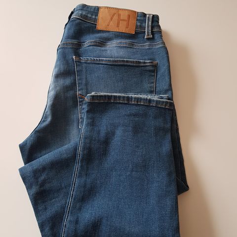 Selected Homme jeans , blå, SlimLeon str 32/34