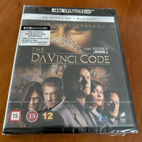 The DaVinci Code 4K Blu-ray (ny i plast)