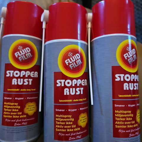 Fluid film stopper rust. 3 stk.