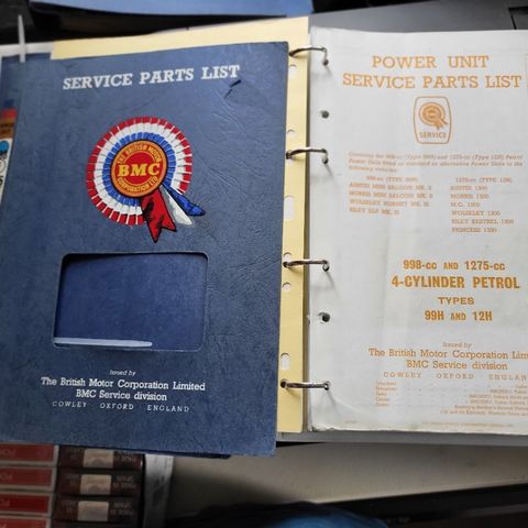 Original litteratur til Morrs/austin, Standard, Triumph, A-serie motor - k6