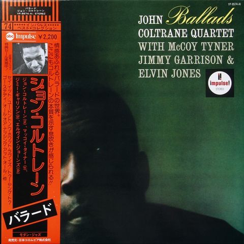 John Coltrane - «Ballads» japansk pressing m/obi