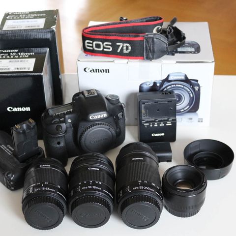 Canon 7d og EF-s objektiver