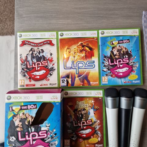 Lips med mikrofoner til xbox 360