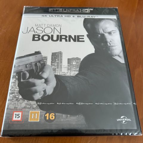 Jason Bourne 4K Blu-ray (ny i plast)