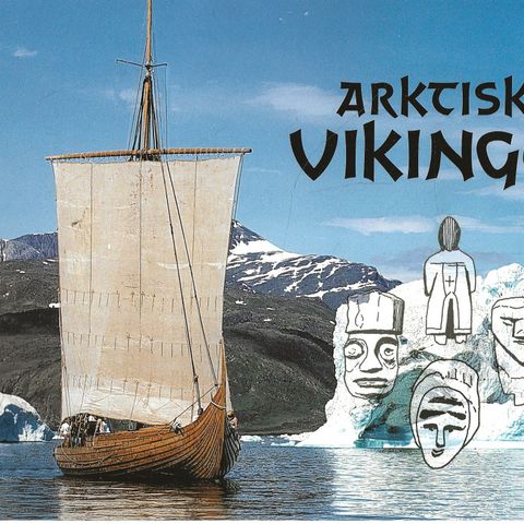 Grønland 1999-2001   Arktiske vikinger   - 3 sett  og 3 blokk i folder 23 sider