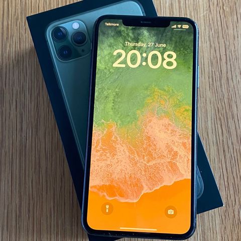 iPhone 11 Pro Max meget pent brukt - Midnight Green