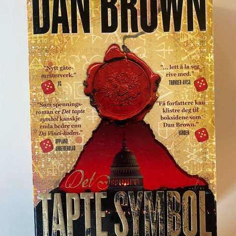 Pocket versjon av Dan Brown sin «Tapte symbol»