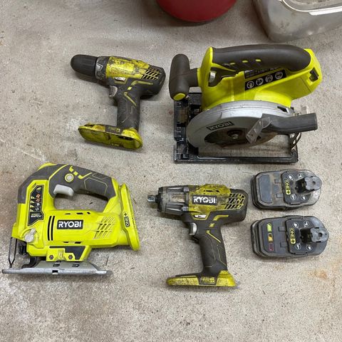 Diverse Ryobi verktøy