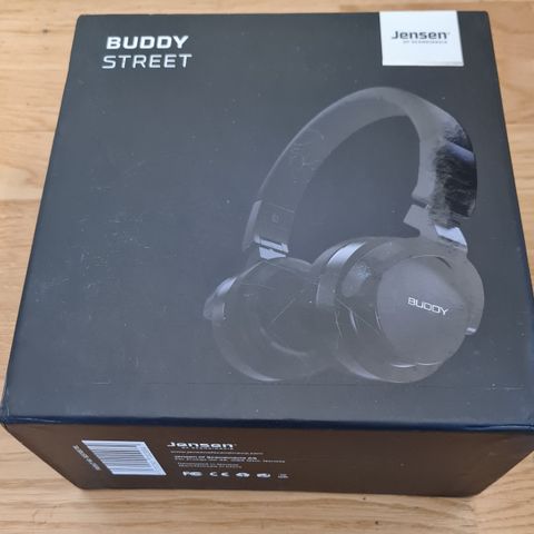 Jensen Buddy Street on-ear hodetelefoner (sort)