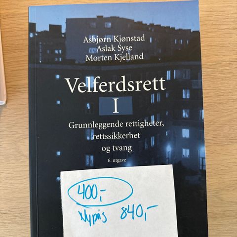 Velferdsrett 1 bok