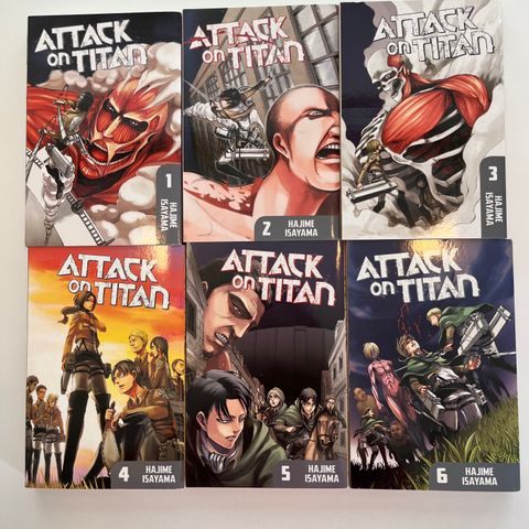 Attack on Titan vol. 1-6