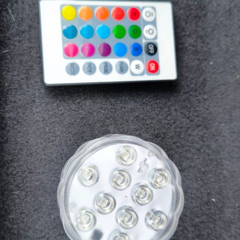 Waterproof RGB light for boble bath