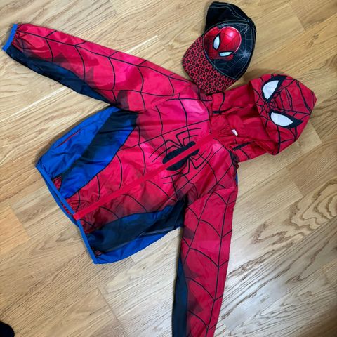 Spiderman jakke og caps