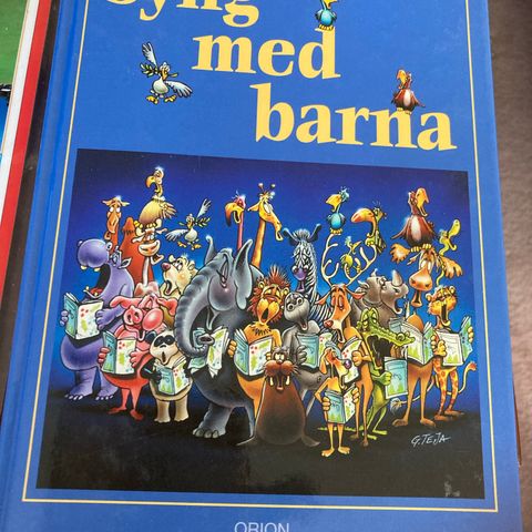 Syng med barna.   Boka er som ny og ubrukt