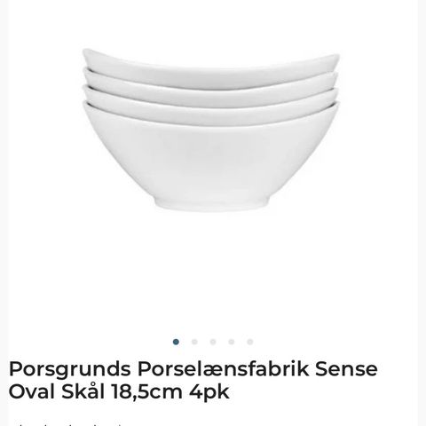 Porsgrunn sense oval skål