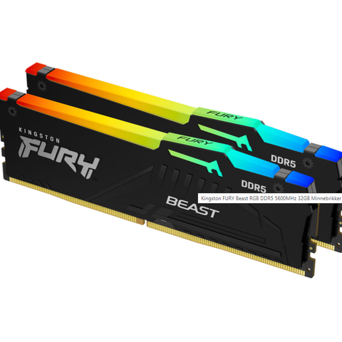 Kingston FURY Beast 32GB (2x16GB) 5600MT/s DDR5