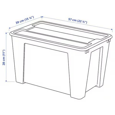 SAMLA 57x39x28 cm/45 l