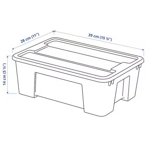 SAMLA 39x28x14 cm/11 l