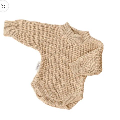 Ziggy Lou Chunky Strikket Romper - Wheat