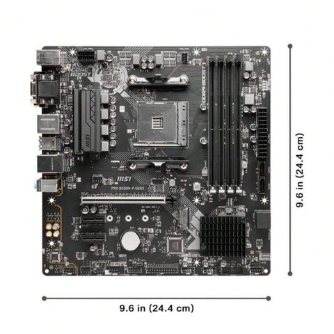 MSI PRO B550M-P GEN3 AMD Gaming Motherboard AM4 DDR4