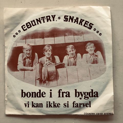 Country Snakes «Bonde I Fra Bygda» single 1970