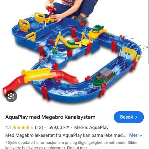 Aqua play med tilleggsutstyr