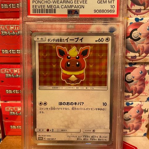 Eevee Poncho Flareon PSA 10