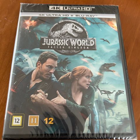 Jurassic Park Fallen Kingdom 4K Blu-ray (ny i plast)