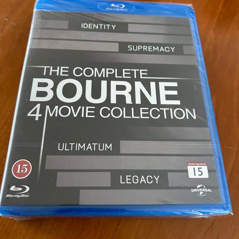 The Complete Bourne 4 movie Collection Blu-ray (ny i plast)