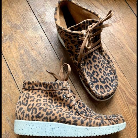 NATURE DK sko boots 37 leopard ny 1800 kr