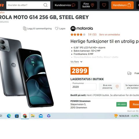 Motorola Moto G14 256 GB