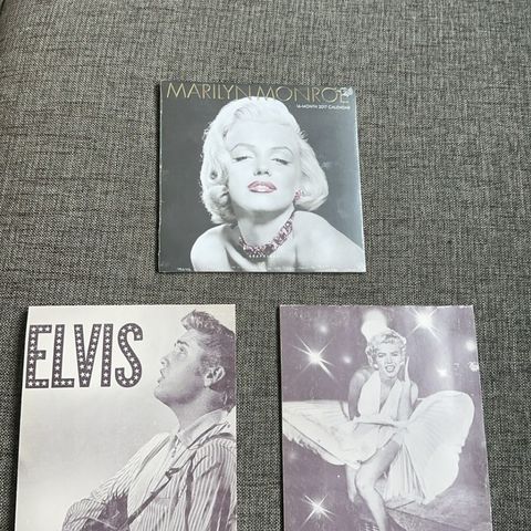 Marilyn Monroe og Elvis - 2017 kalender og brevpapir