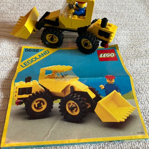 Lego #6658 bulldoser fra 1986