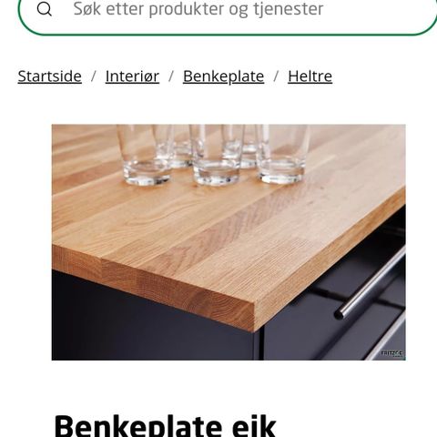 Benkeplate Eik