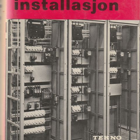 Alfred Høsl Elektro installasjon Teknologisk forlag 1975 innb.m.omslag