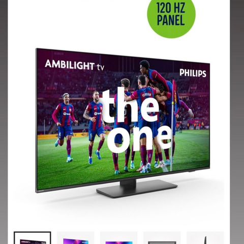 PHILIPS 55" AMBILIGHT TV THE ONE 120 Hz 55PUS8808 U/ÅPNET
