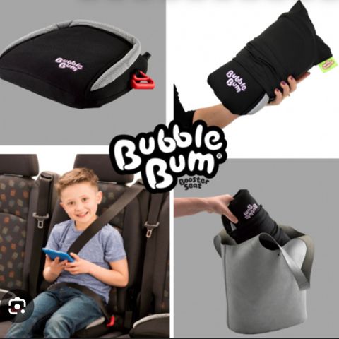 Utleie av BubbleBum Booster seat (oppblåsbar beltepute/bilpute)