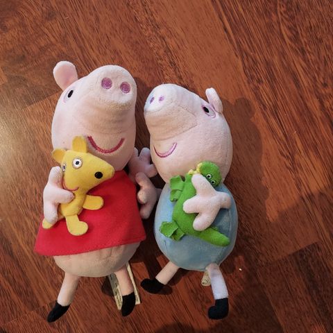 Peppa og Georg bamser