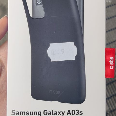 SBS Samsung Galaxy A03S Vanity deksel, svart