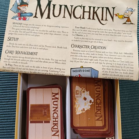 Munchkin brettspill - Engelsk - med spilleregler