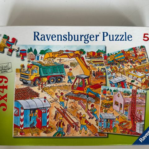 Puslespill 5 år byggeplass Ravensburger