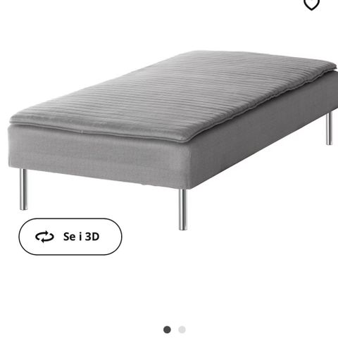 Jarnudda seng fra Ikea