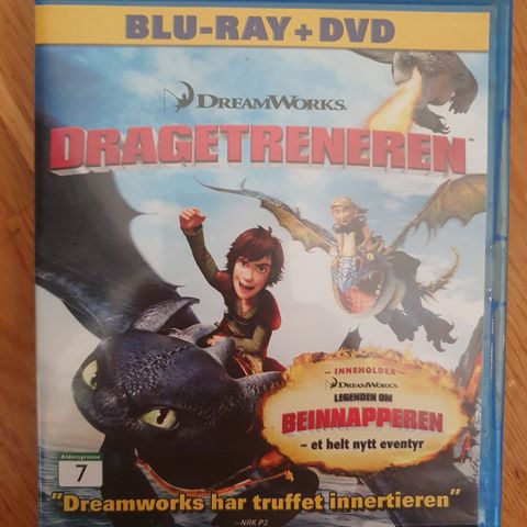 DRAGETRENEREN  BLU-RAY og dvd