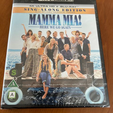 Mamma Mia Here we go again 4K Blu-ray (ny i plast)