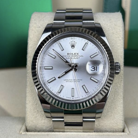 ØNSKES KJØPT: ROLEX DATEJUST 41MM 2018 og nyere