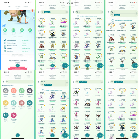 Pokemon go bruker lv 50, 244 mill stardust, 1.2 billion xp, 1k raid pass