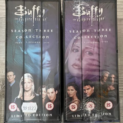 Ny i plast: Buffy VHS bokssett selges rimelig!