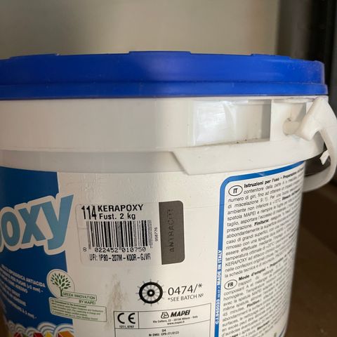 Kerapoxy epoxy fuge