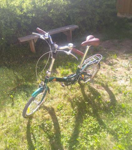 Kringla Grønn sammenleggbar sykkel